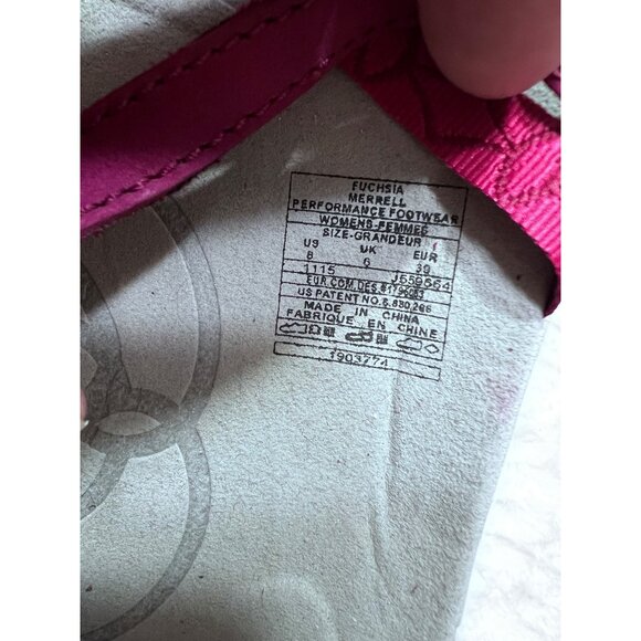 Merrell Womens fuchsia performance Strappy Pink Sandals Size 8.5 - Picture 8 of 11